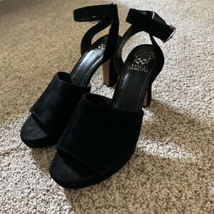 Vice Camuto black suede heel